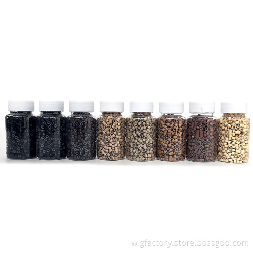 5030 micro ring hair extensions beads, many size hair extension micro rings,with logo customized hair tools